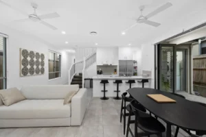 A living room.