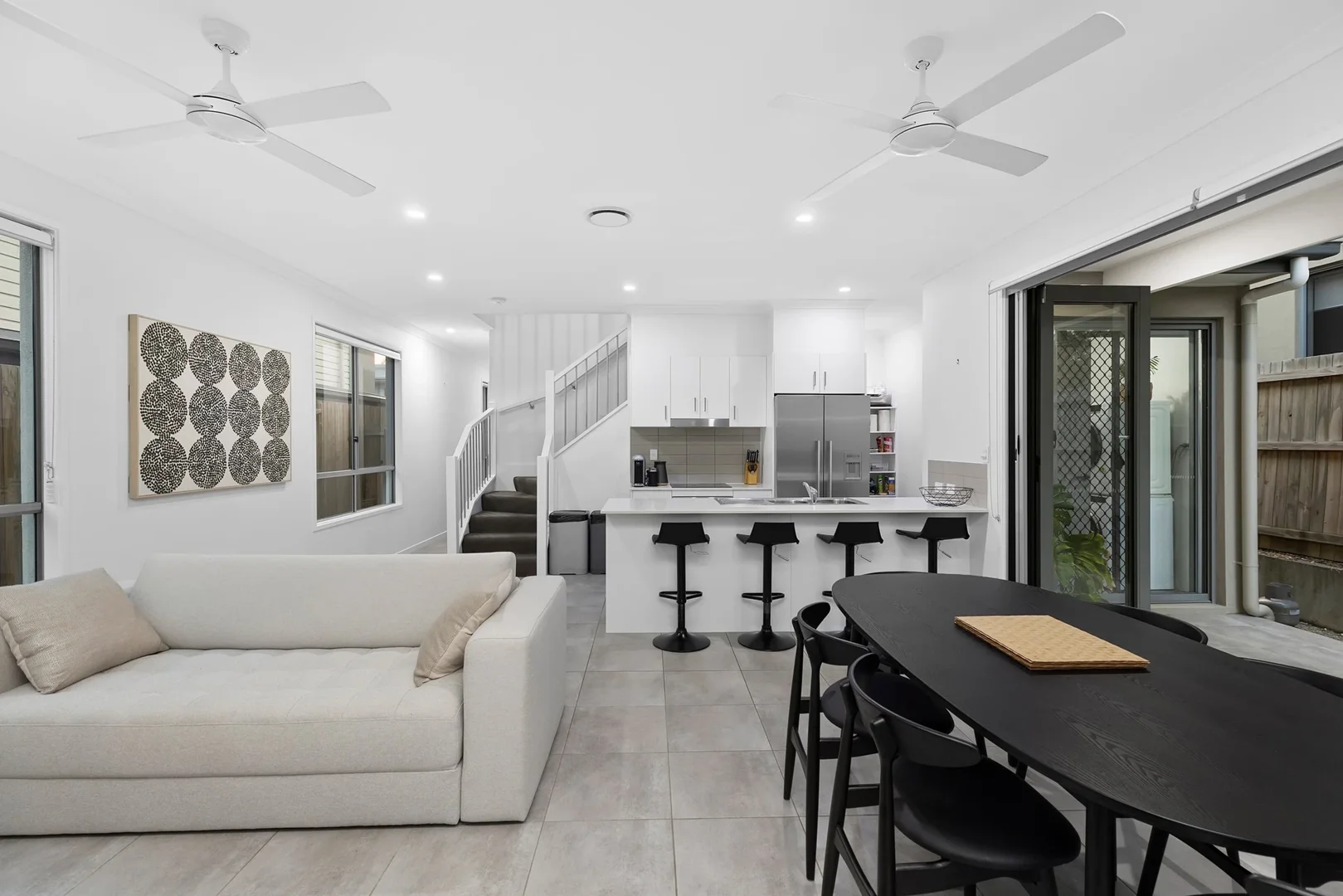 A living room.